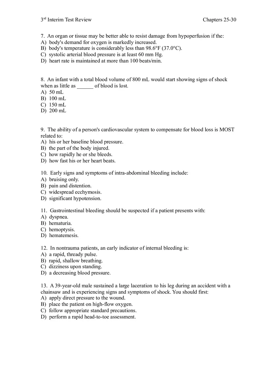 3rd Interim Test Review Chapters 25-30 - Page 2