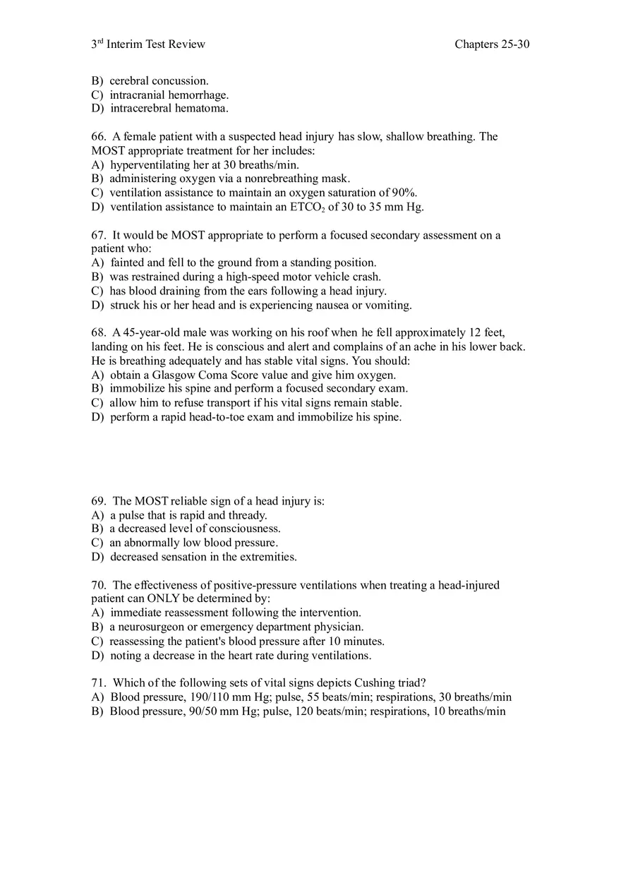 3rd Interim Test Review Chapters 25-30 - Page 3