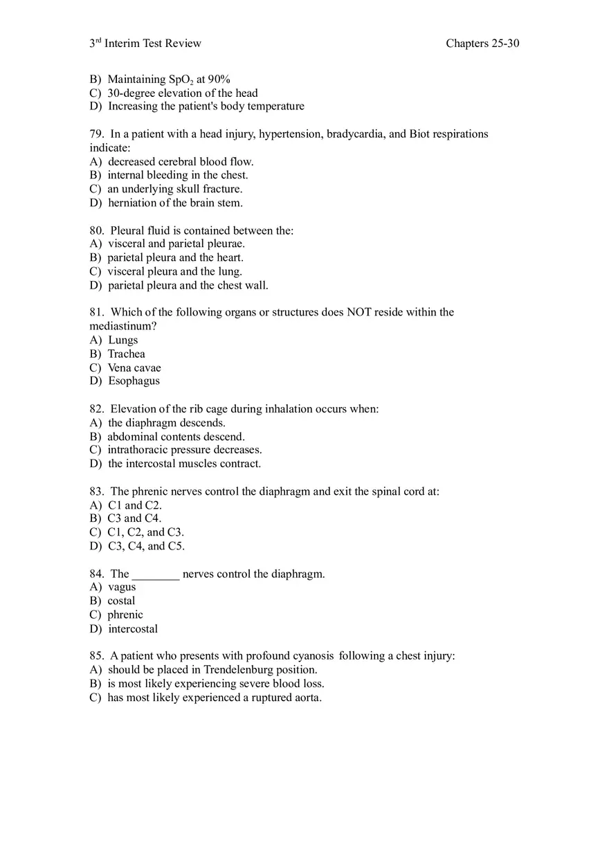 3rd Interim Test Review Chapters 25-30 - Page 5