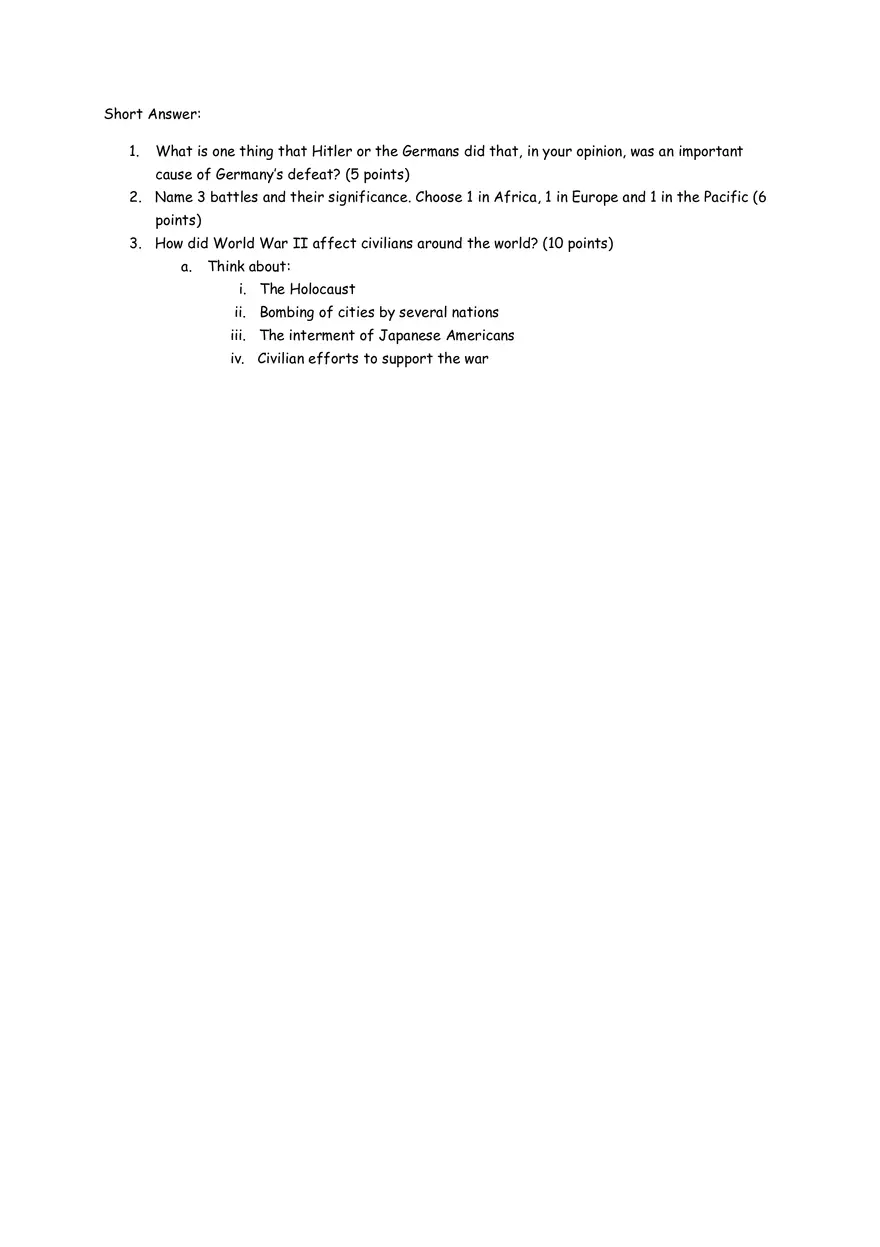 World History Chapter 16 Test - Page 5