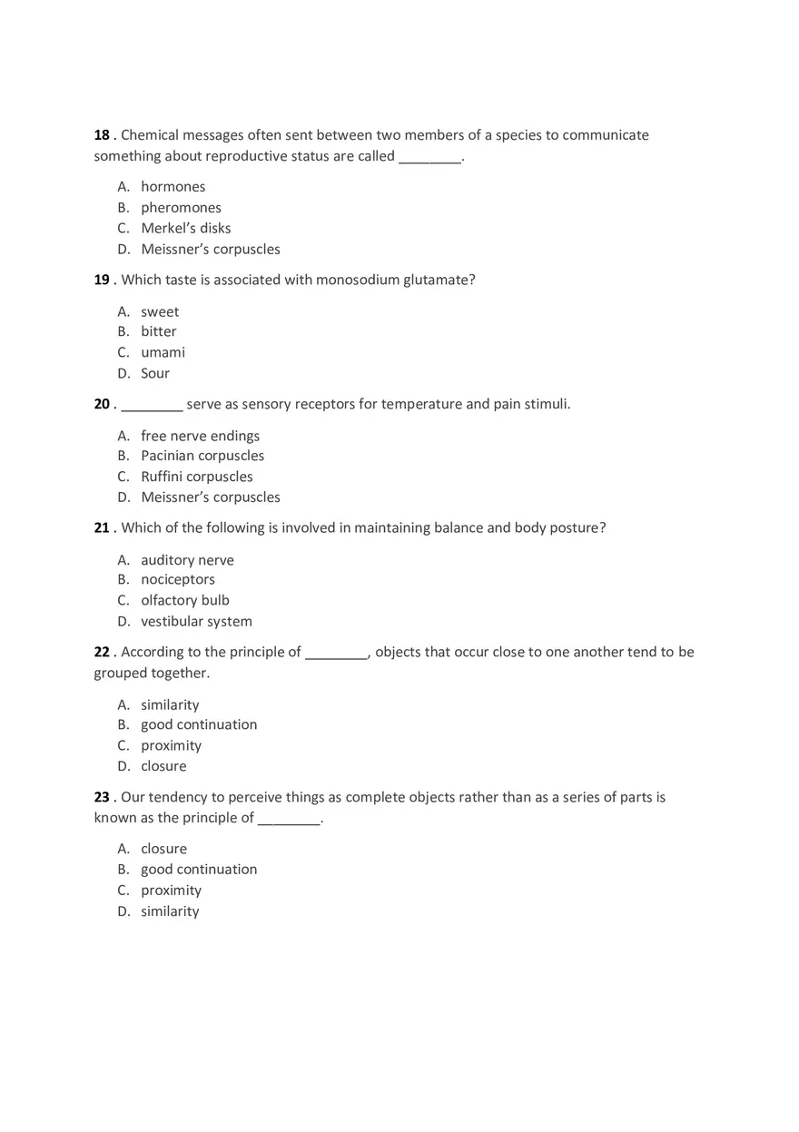 Introduction to Psychology Test Ch. 4-5-6 - Page 9