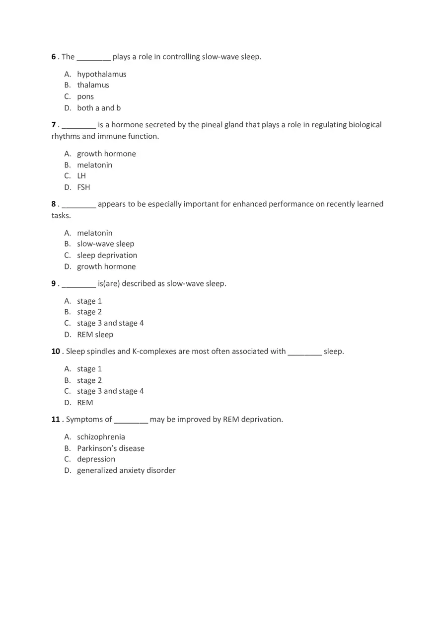 Introduction to Psychology Test Ch. 4-5-6 - Page 2