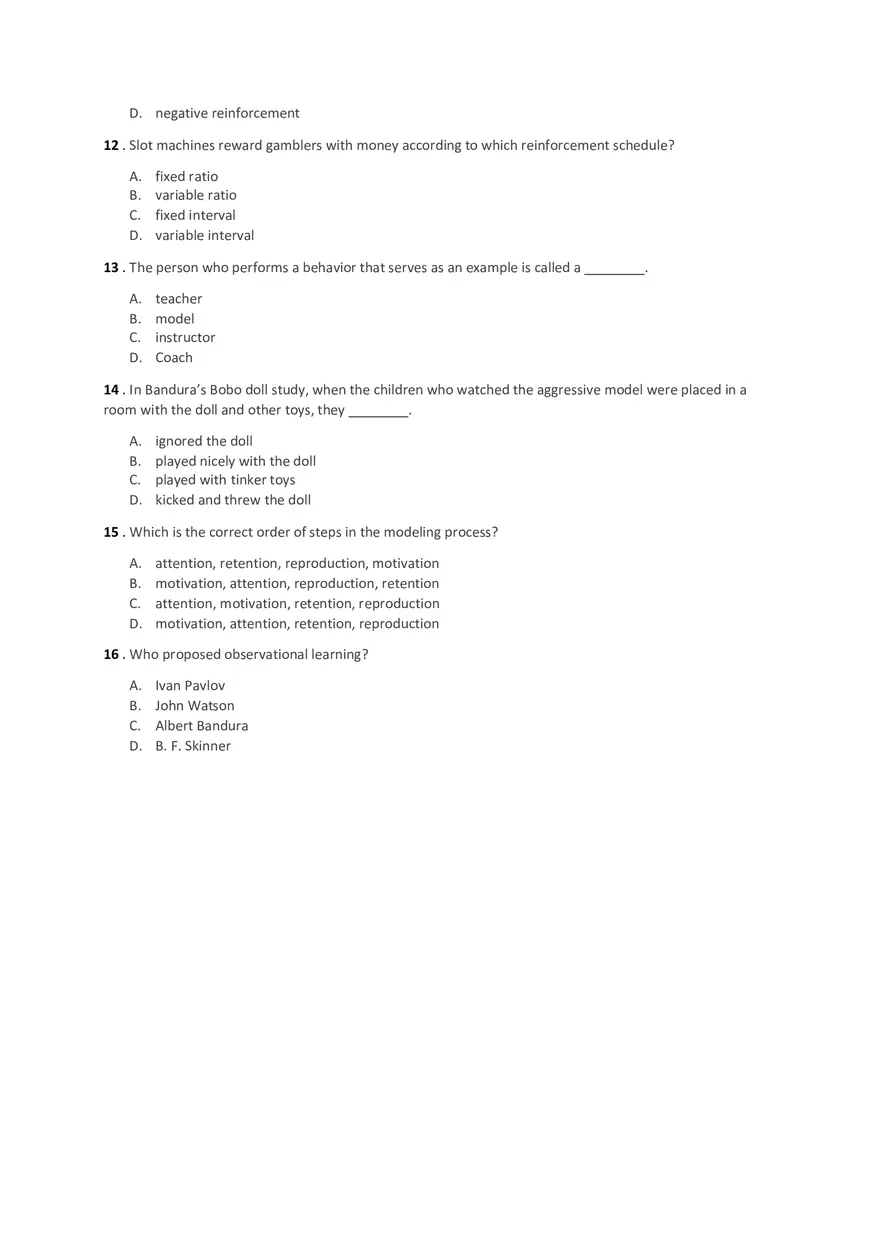 Introduction to Psychology Test Ch. 4-5-6 - Page 3