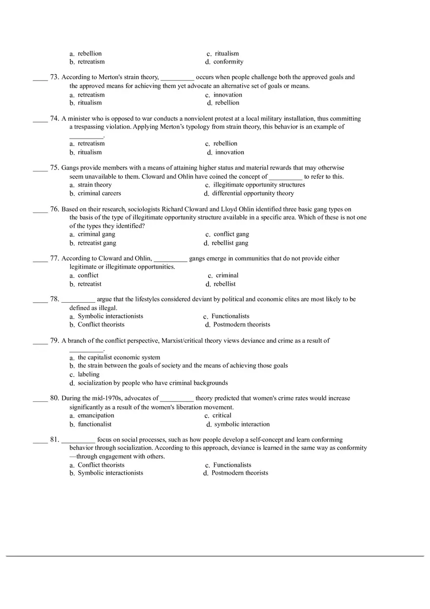 Intoduction to Sociology 100 Questions - Page 8