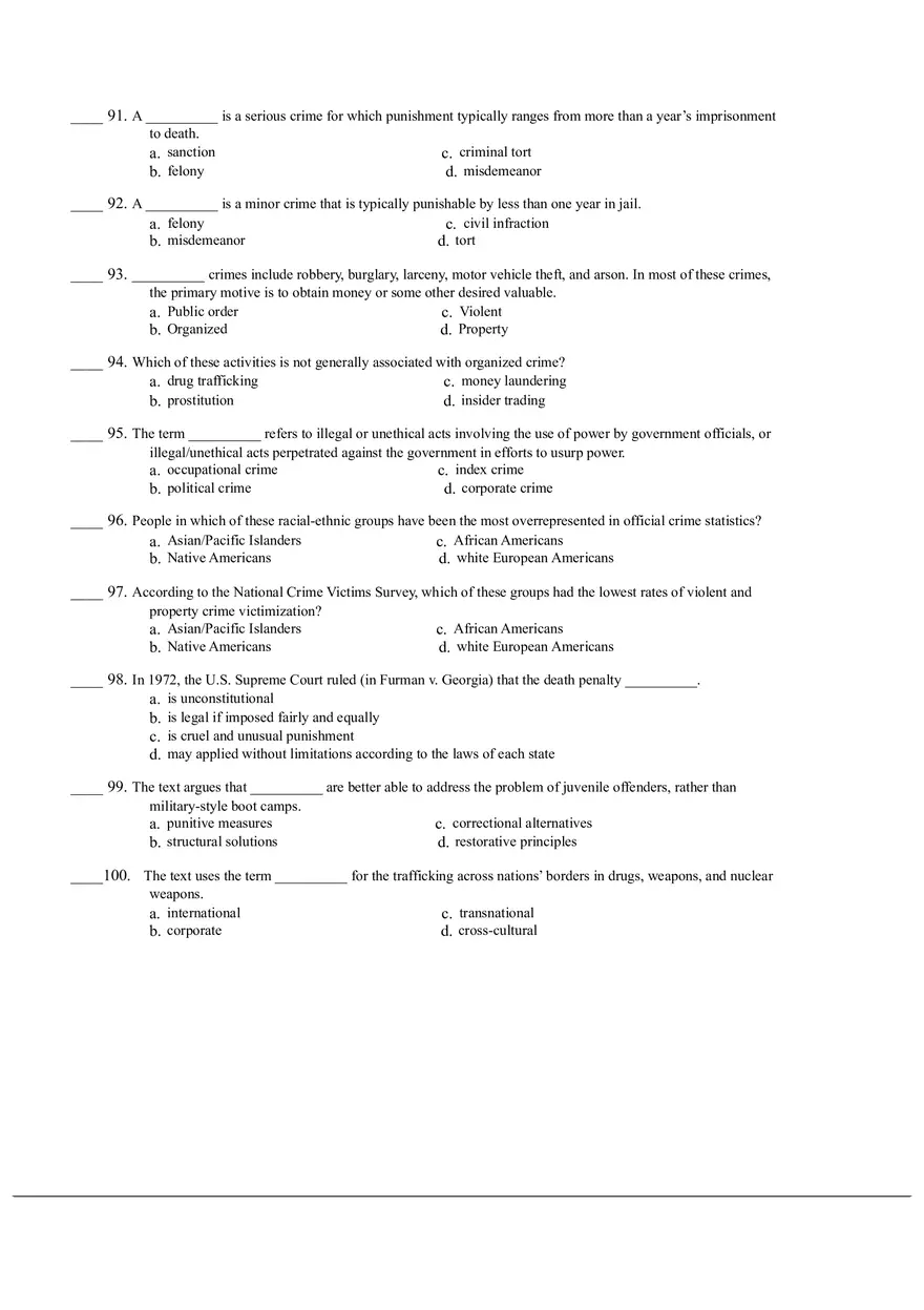 Intoduction to Sociology 100 Questions - Page 10
