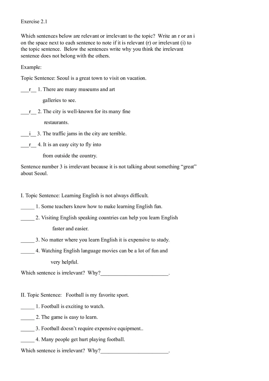 Sentence Building Pretest Ch2 - Page 12