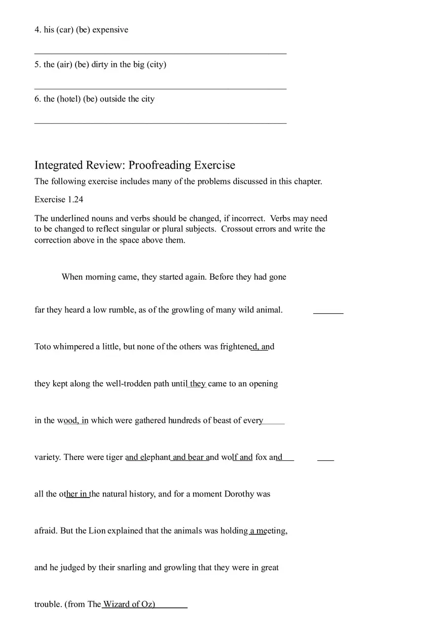 Sentence Building Pretest Ch2 - Page 6