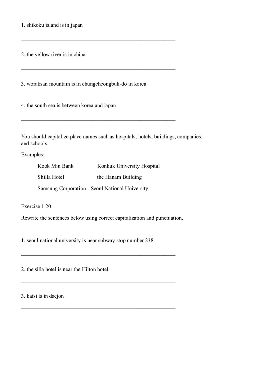 Sentence Building Pretest Ch1 - Page 10