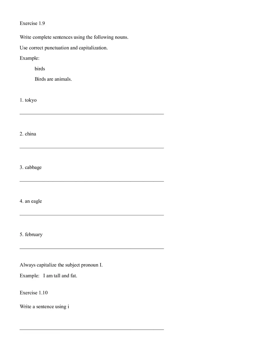 Sentence Building Pretest Ch1 - Page 15