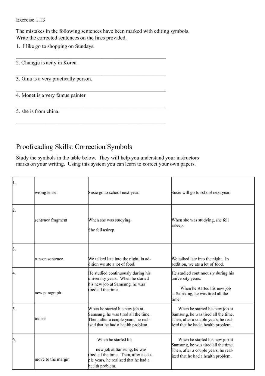 Sentence Building Pretest Ch1 - Page 3