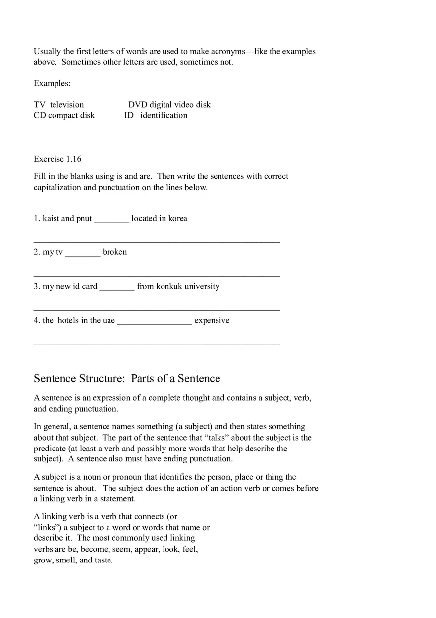 Sentence Building Pretest Ch1 - Page 6