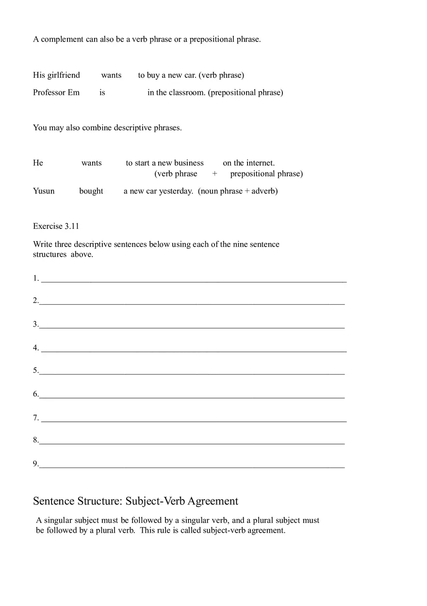 Sentence Building Pretest Ch5 - Page 2