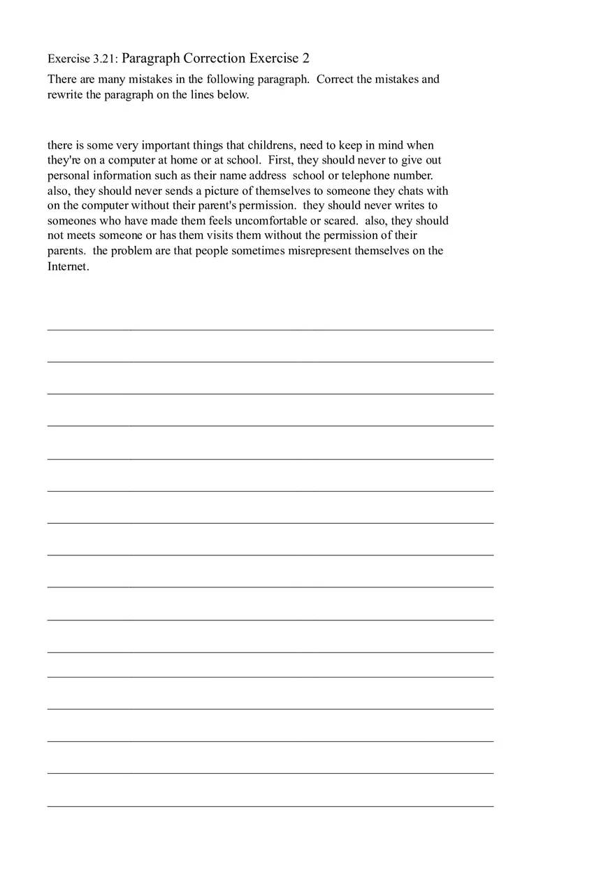 Sentence Building Pretest Ch5 - Page 6