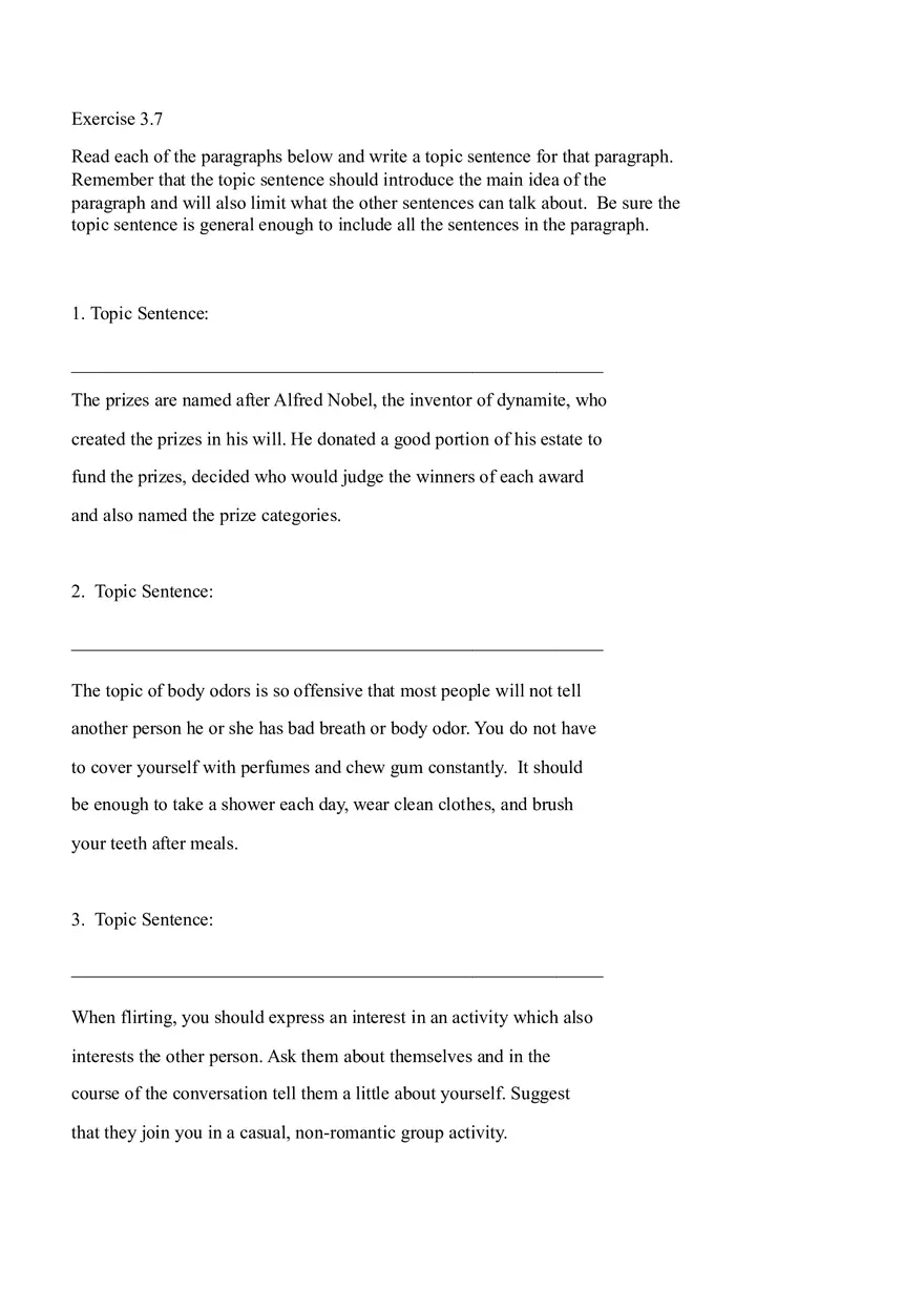 Sentence Building Pretest Ch4 - Page 12