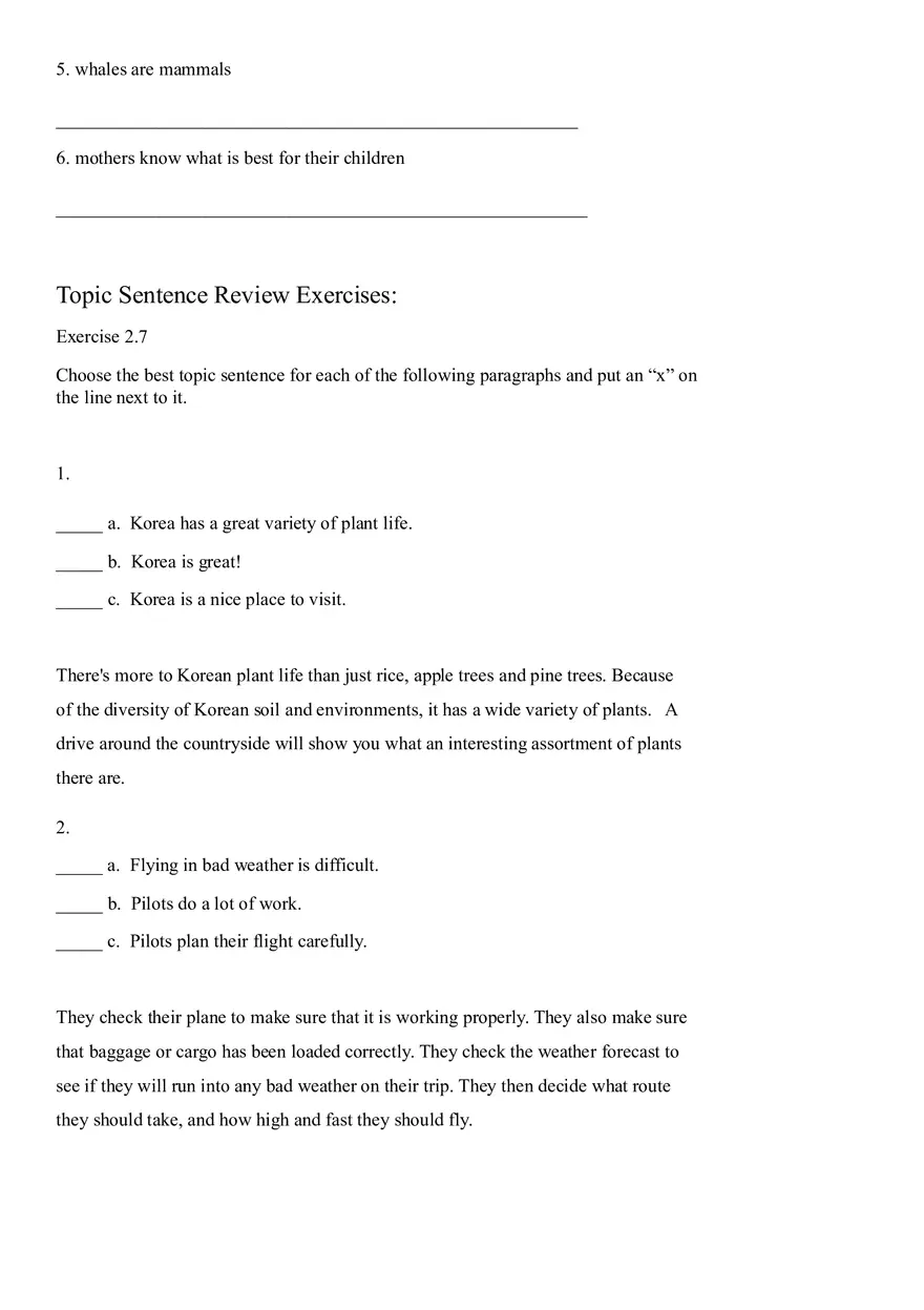 Sentence Building Pretest Ch3 - Page 6