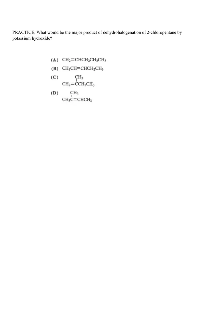 Organic Chemistry Test Part 2 - Page 5