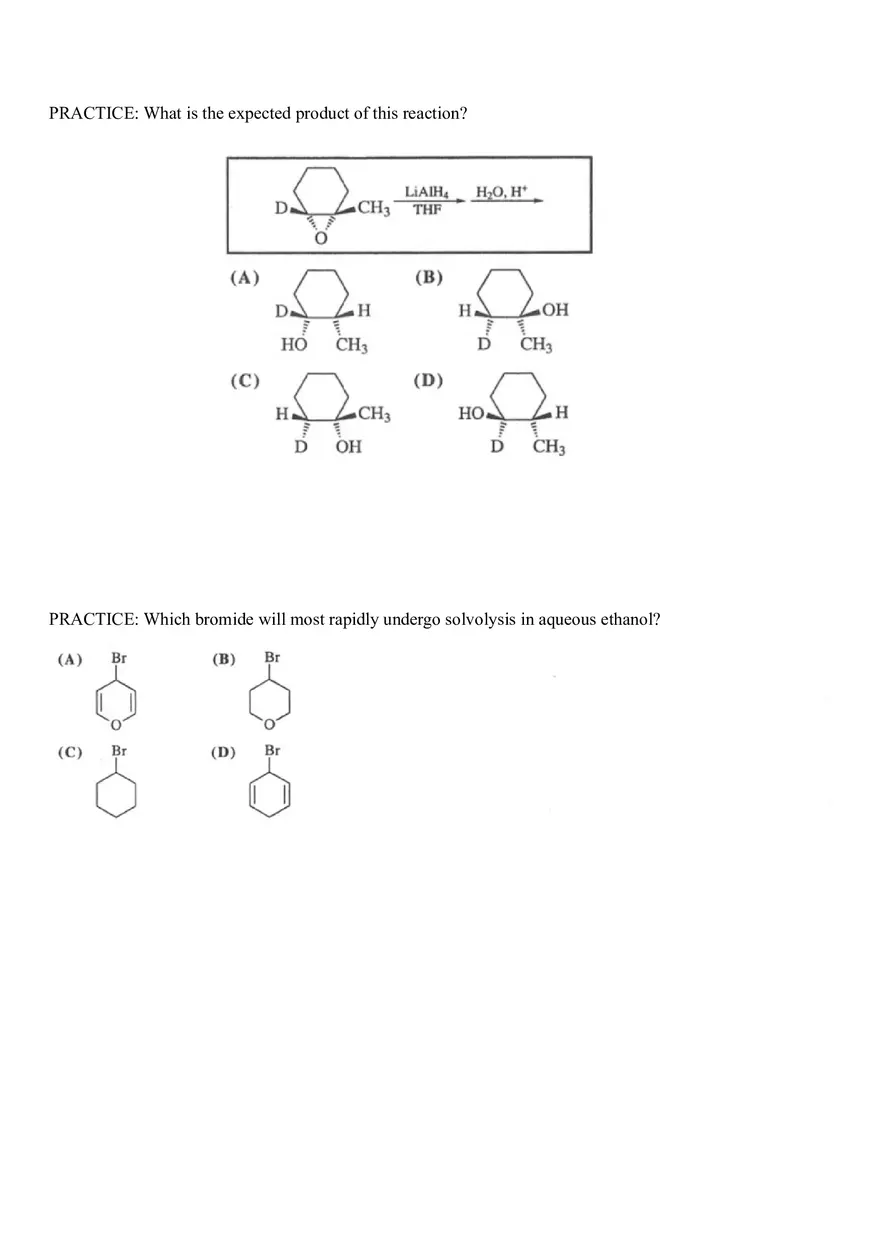 Organic Chemistry Test Part 3 - Page 7