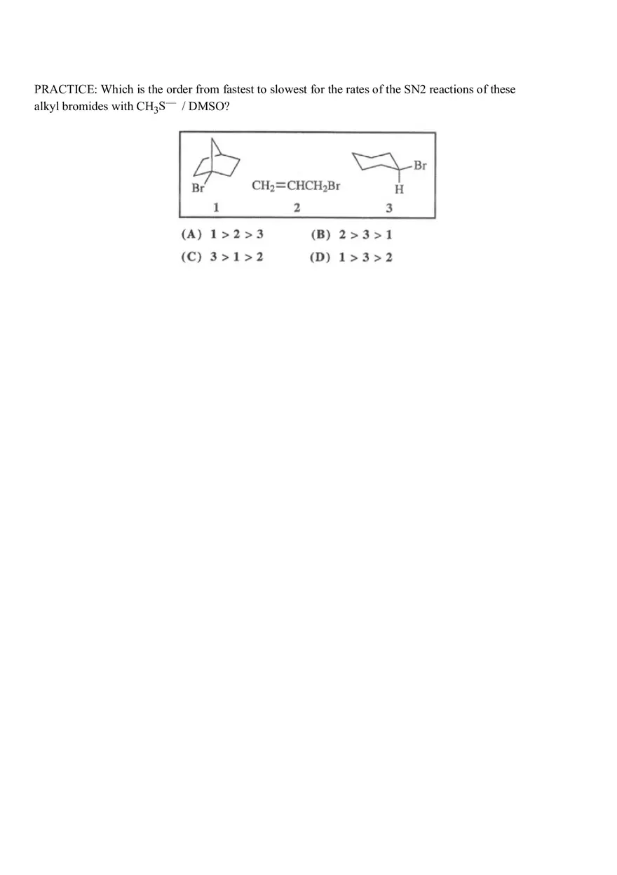 Organic Chemistry Test Part 3 - Page 1