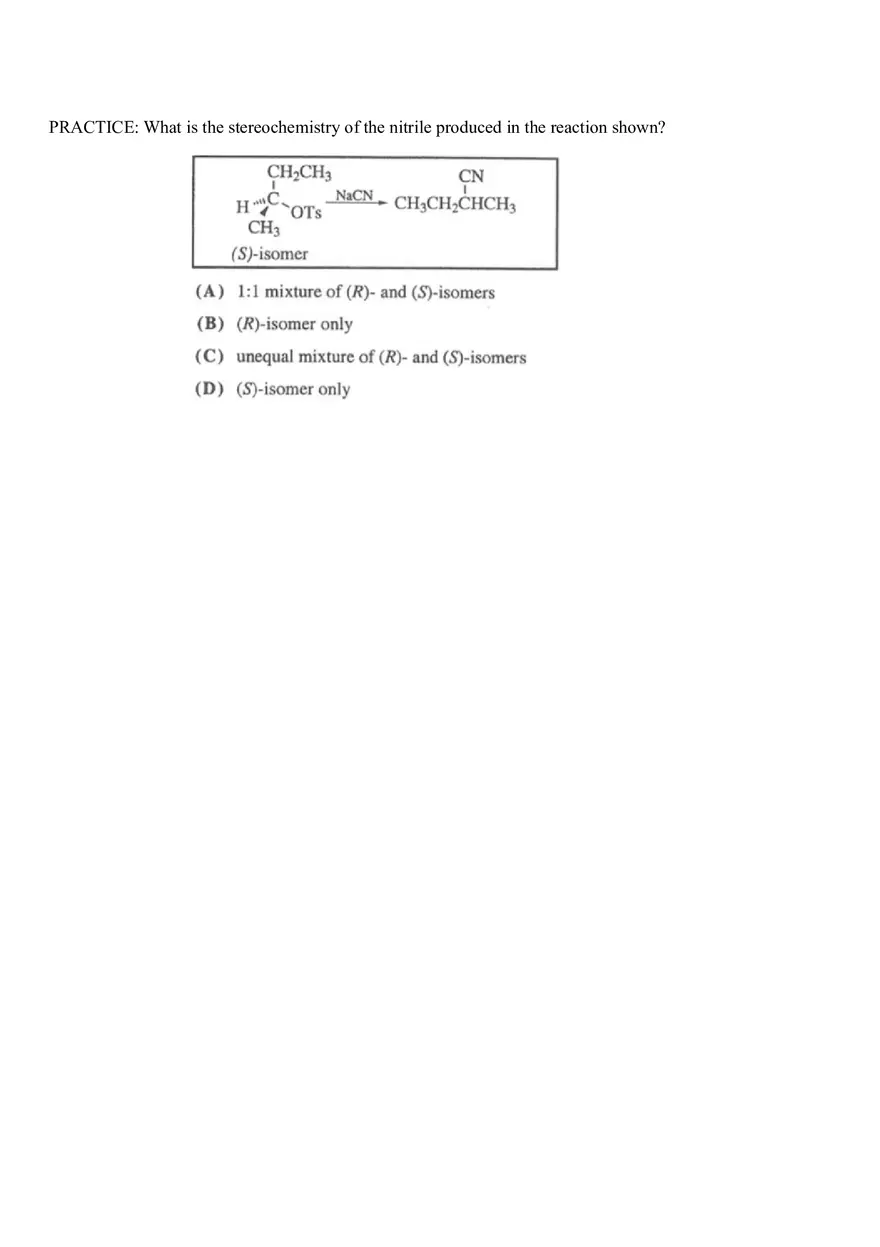 Organic Chemistry Test Part 3 - Page 4