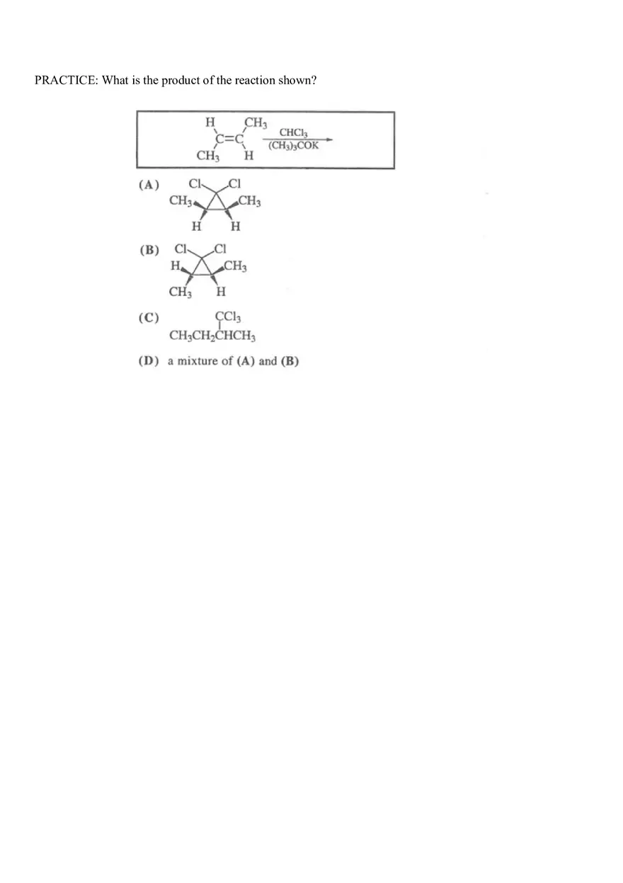 Organic Chemistry Test Part 4 - Page 8