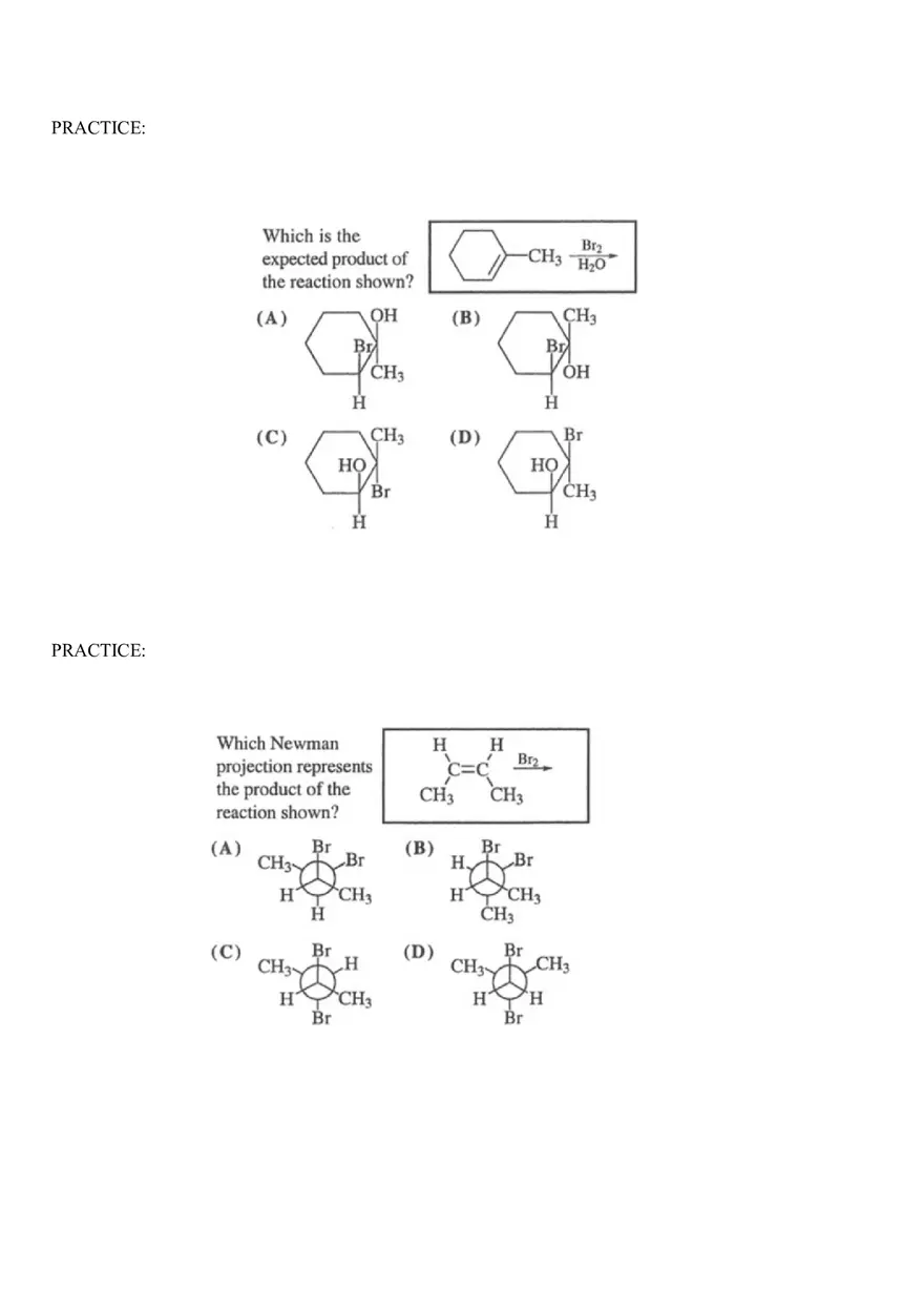 Organic Chemistry Test Part 4 - Page 9