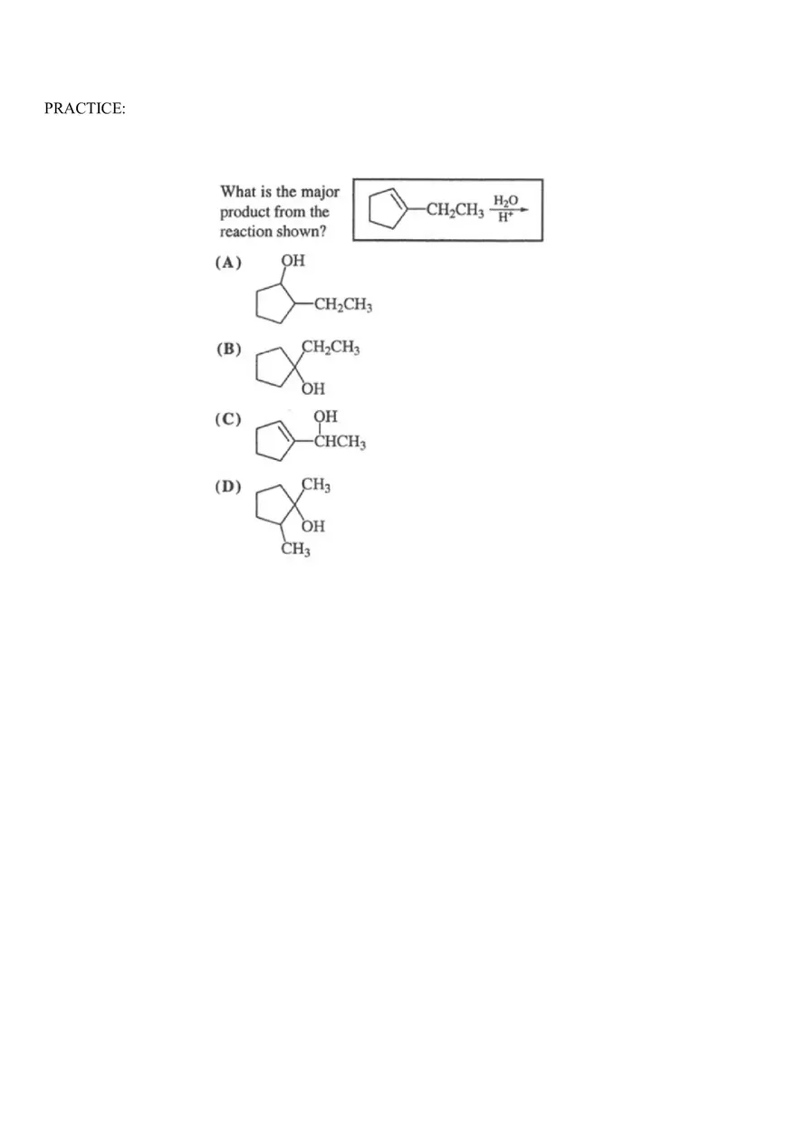 Organic Chemistry Test Part 4 - Page 1
