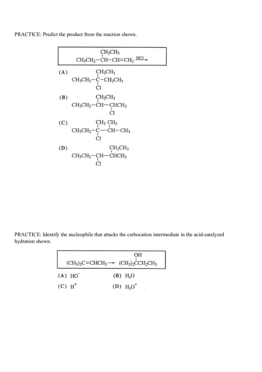 Organic Chemistry Test Part 4 - Page 4