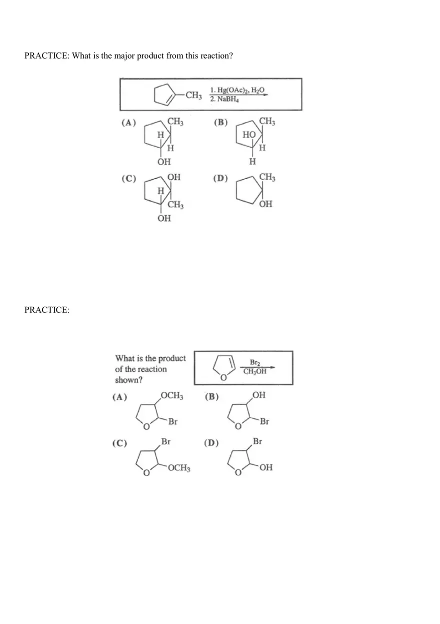 Organic Chemistry Test Part 4 - Page 6