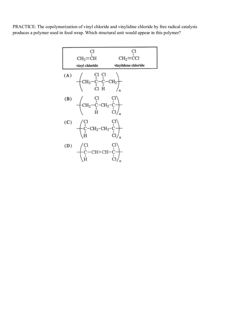 Organic Chemistry Test Part 5 - Page 7