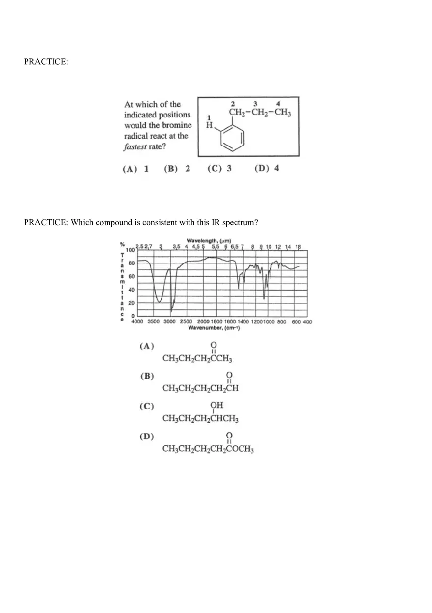 Organic Chemistry Test Part 5 - Page 8