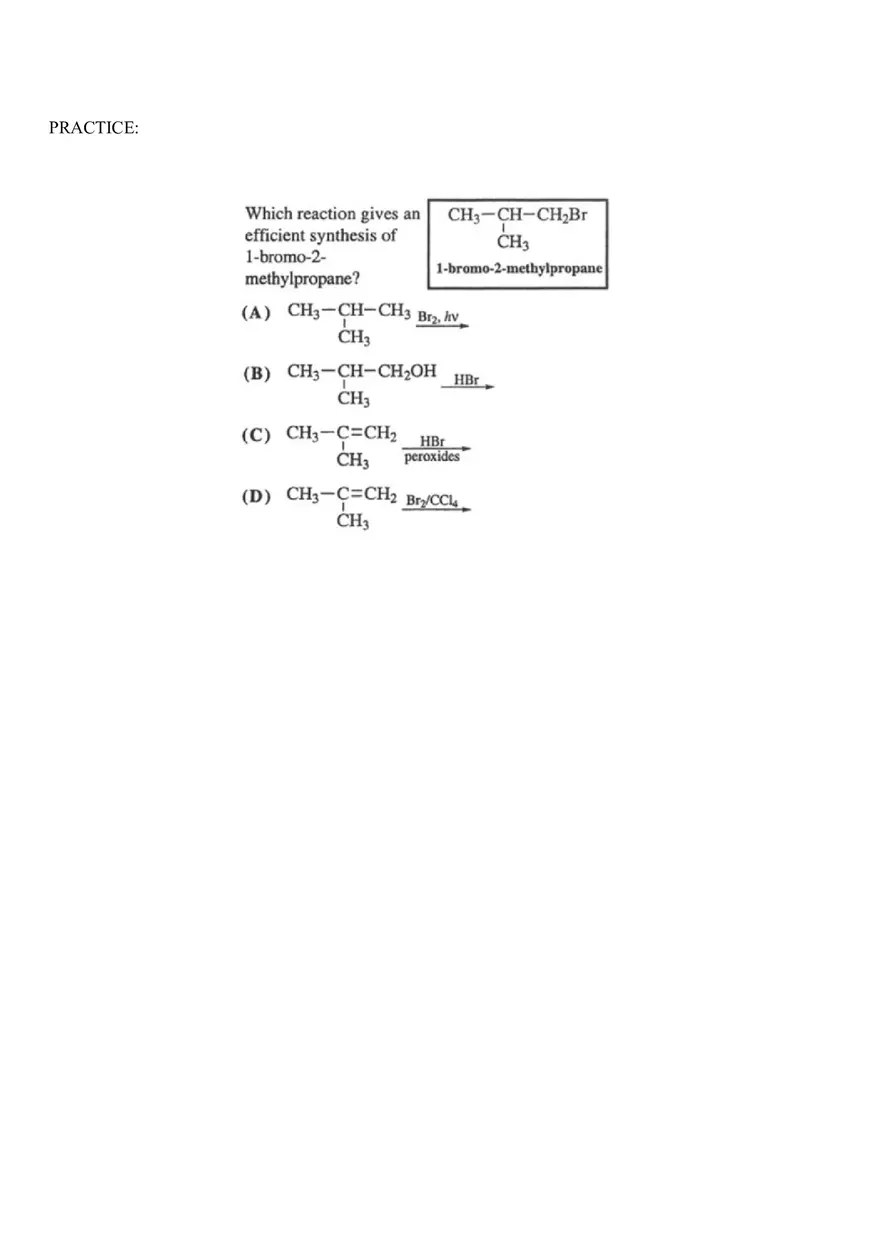 Organic Chemistry Test Part 5 - Page 6