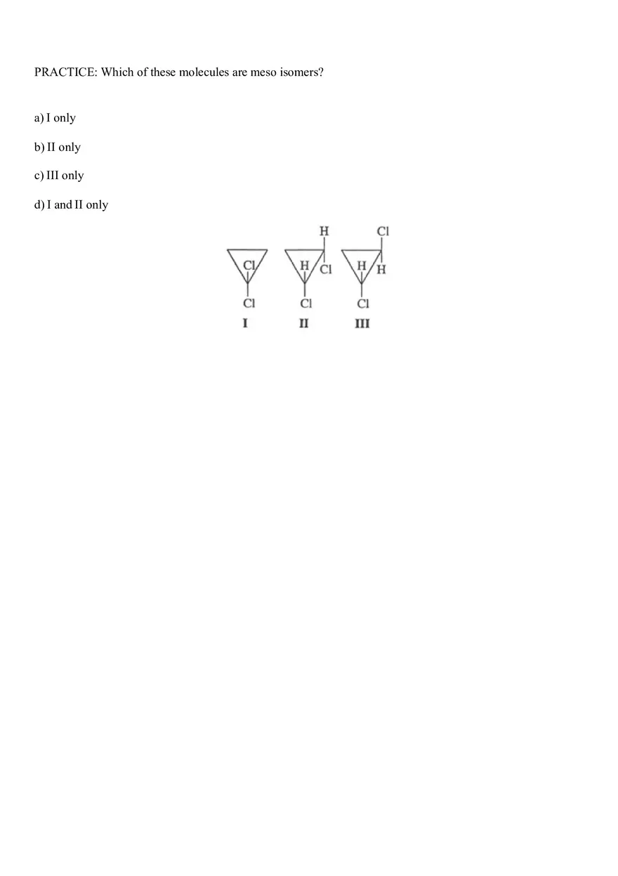 Organic Chemistry Test Part 1 - Page 2