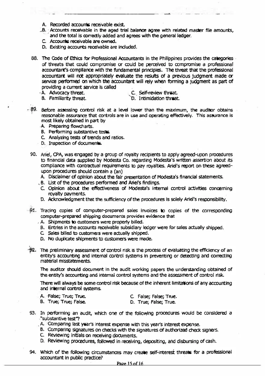 Accountancy Questions and Answers - Page 7
