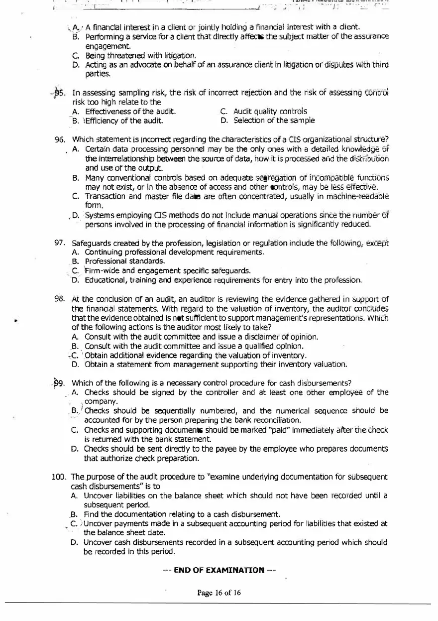 Accountancy Questions and Answers - Page 8