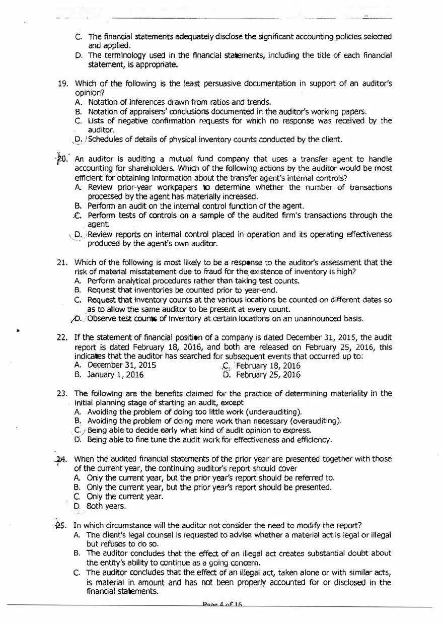 Accountancy Questions and Answers - Page 10