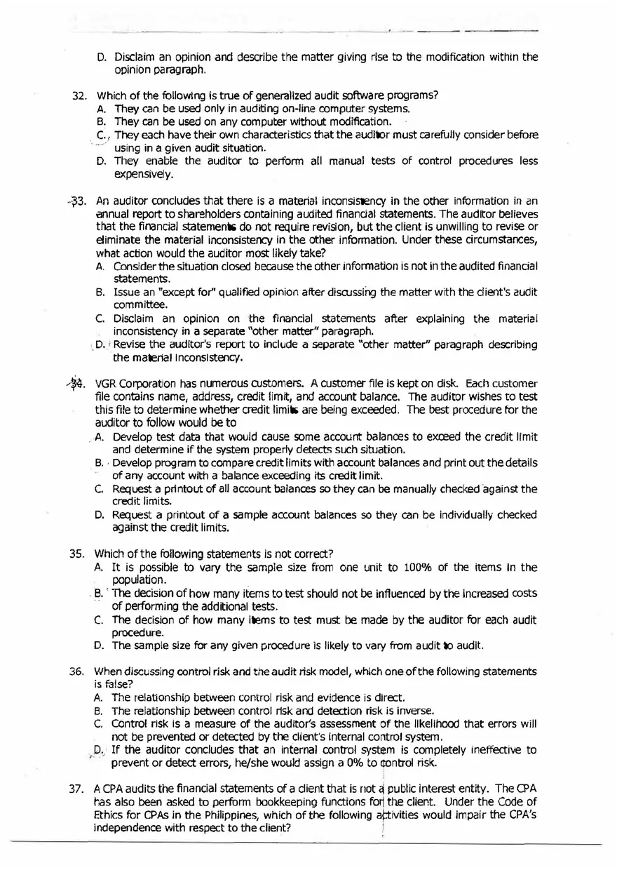 Accountancy Questions and Answers - Page 12