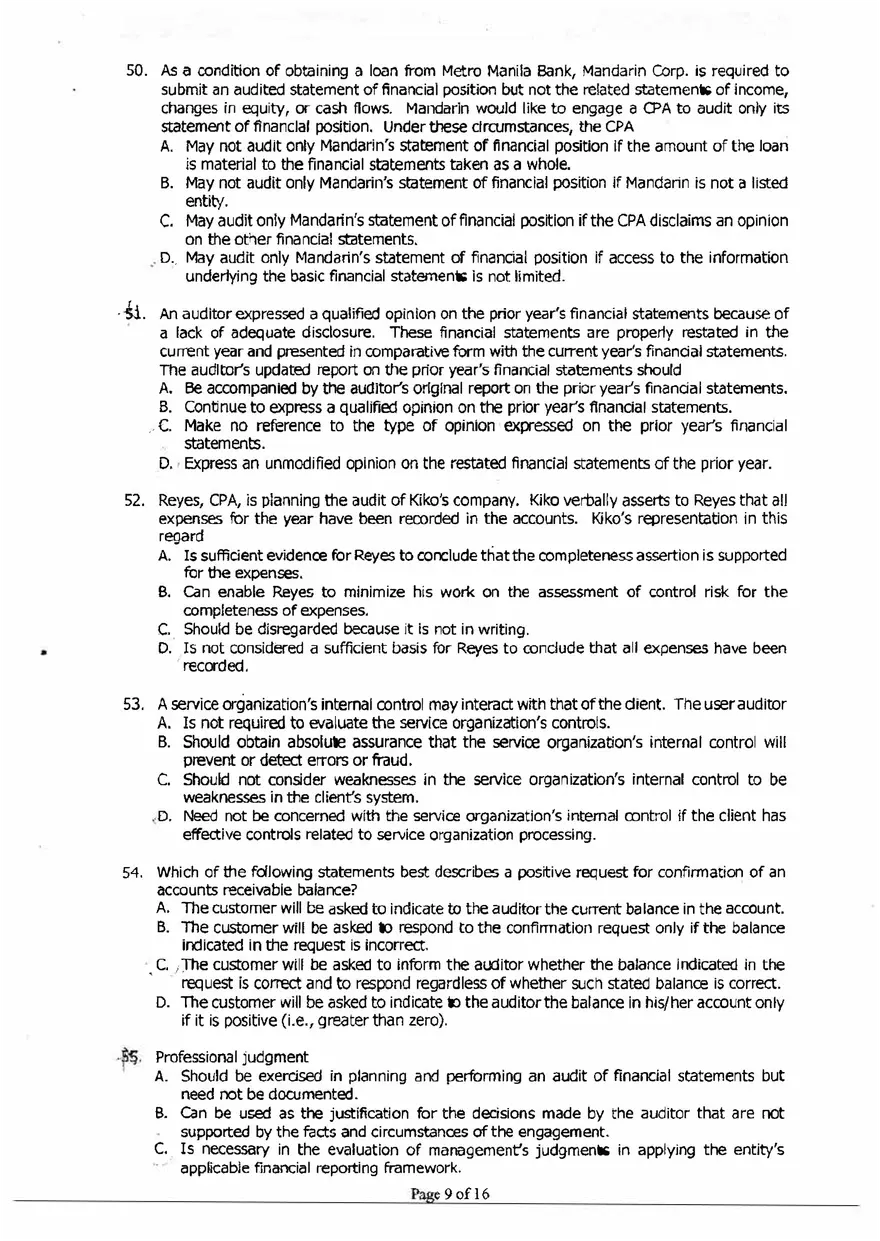 Accountancy Questions and Answers - Page 15