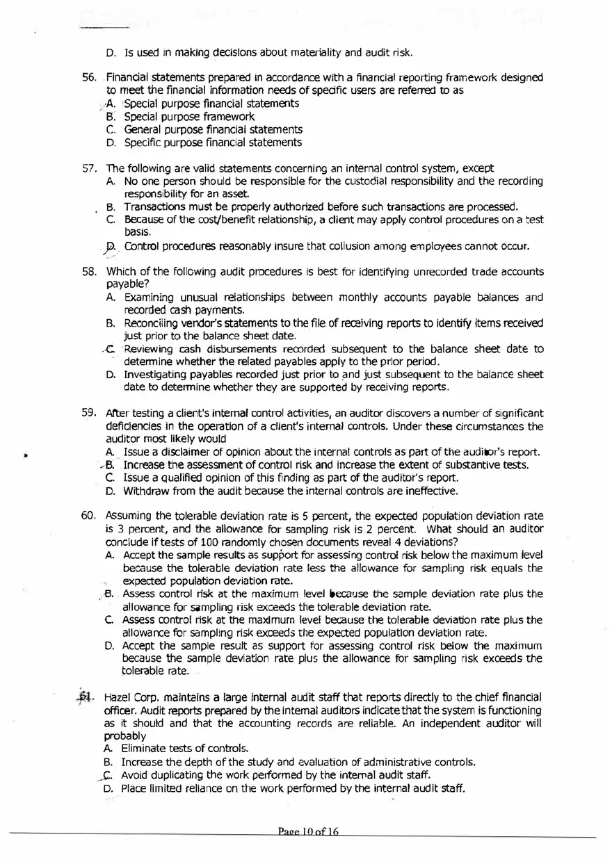 Accountancy Questions and Answers - Page 16