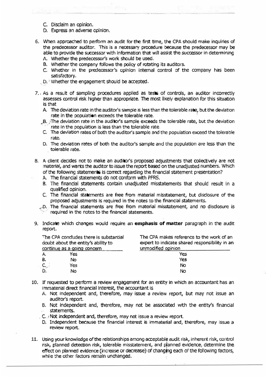 Accountancy Questions and Answers - Page 2