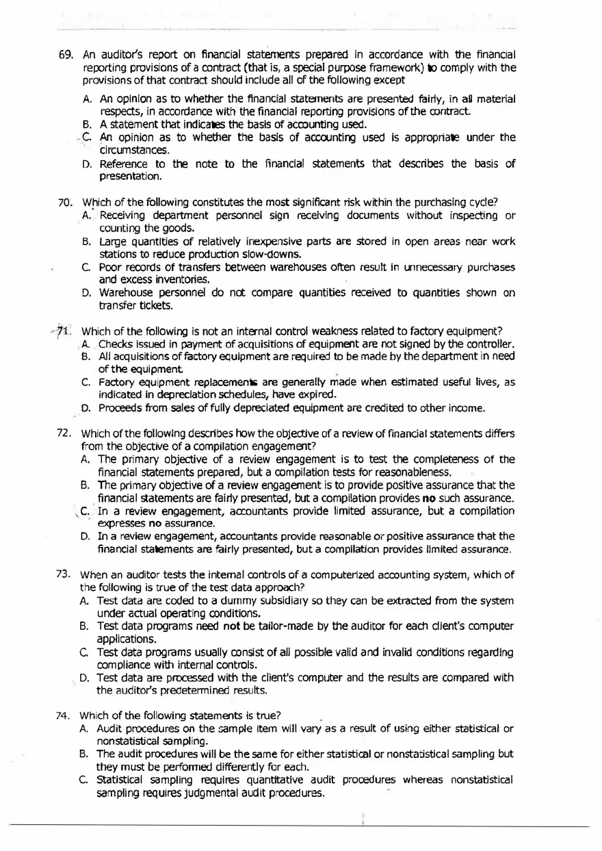 Accountancy Questions and Answers - Page 4