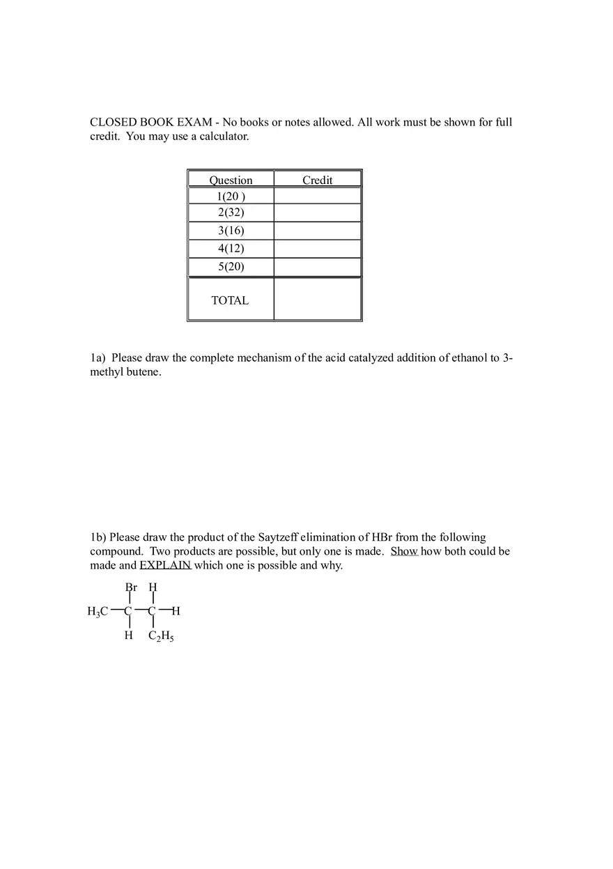 Reactions Markovnikov Practice Problems and Keys Part 3 - Page 14