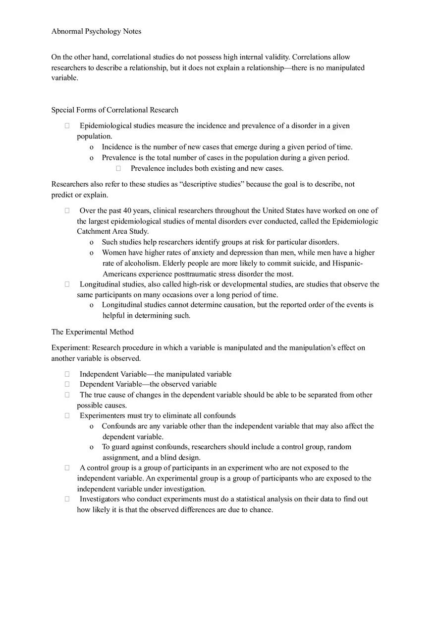 Summary Fundamentals of Abnormal Psychology - Page 10