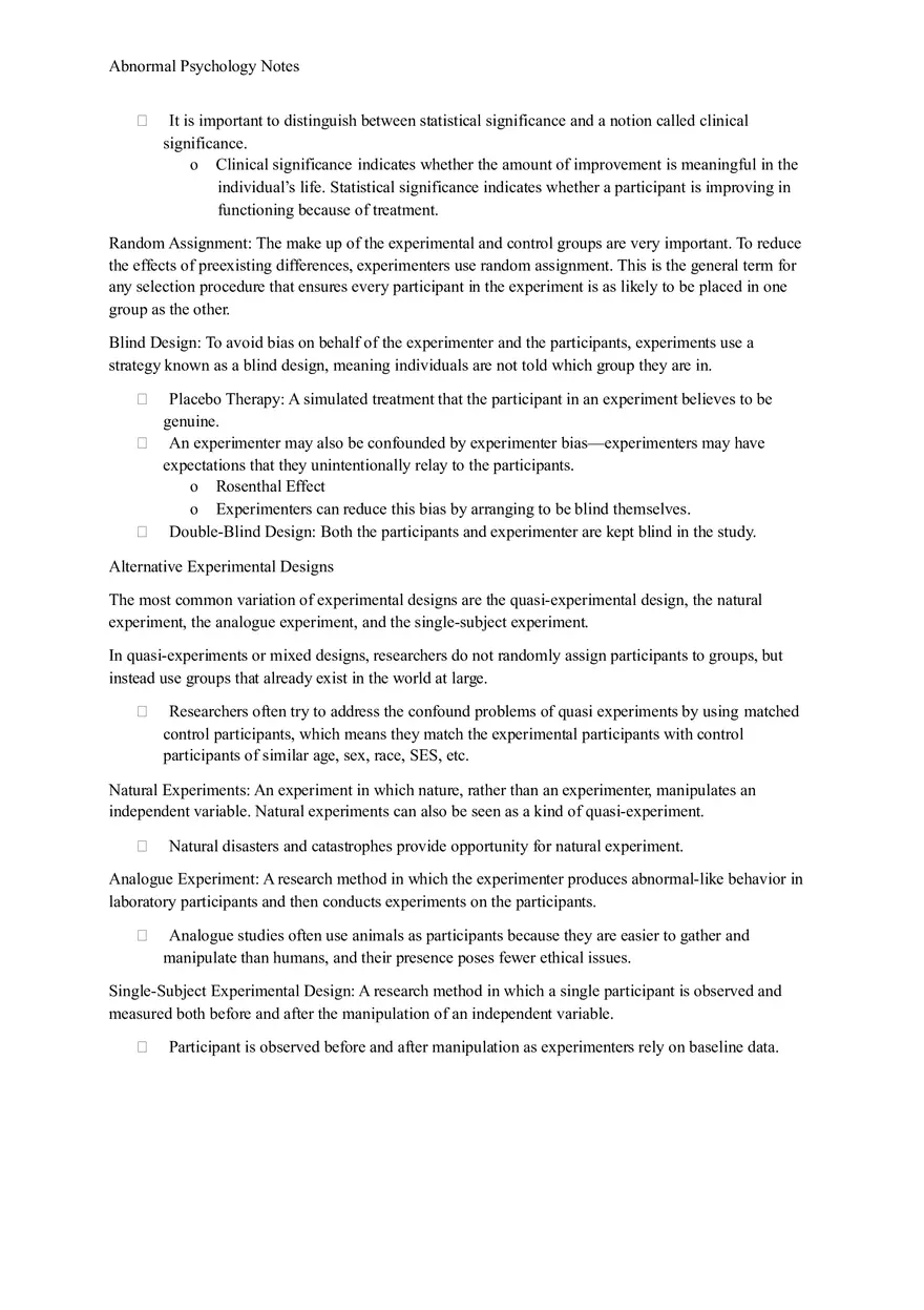 Summary Fundamentals of Abnormal Psychology - Page 11