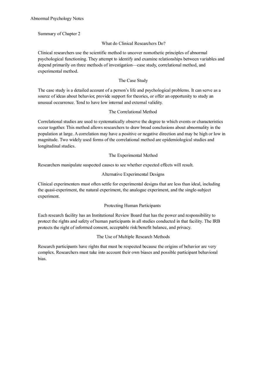 Summary Fundamentals of Abnormal Psychology - Page 13