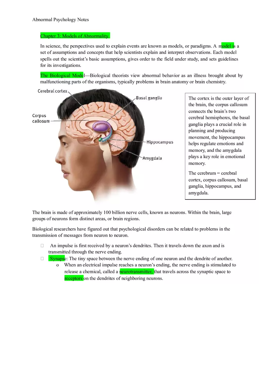 Summary Fundamentals of Abnormal Psychology - Page 14