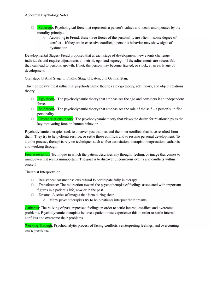 Summary Fundamentals of Abnormal Psychology - Page 17