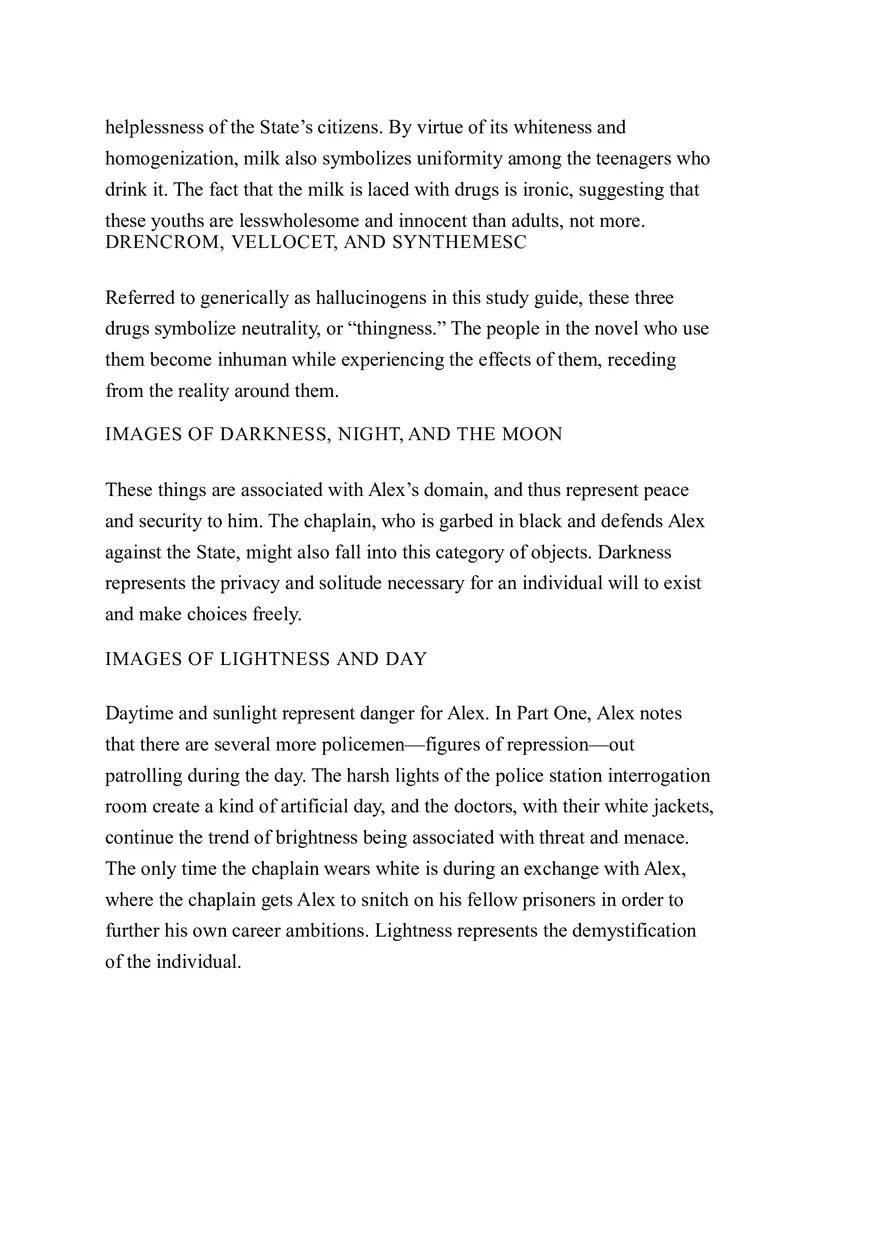 A Clockwork Orange - Book Summary - Page 9