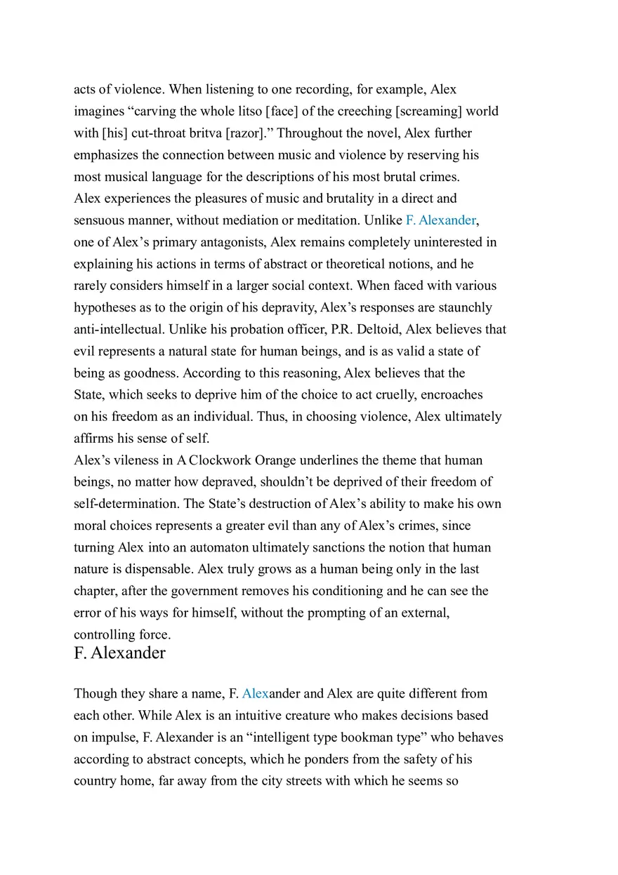 A Clockwork Orange - Book Summary - Page 14