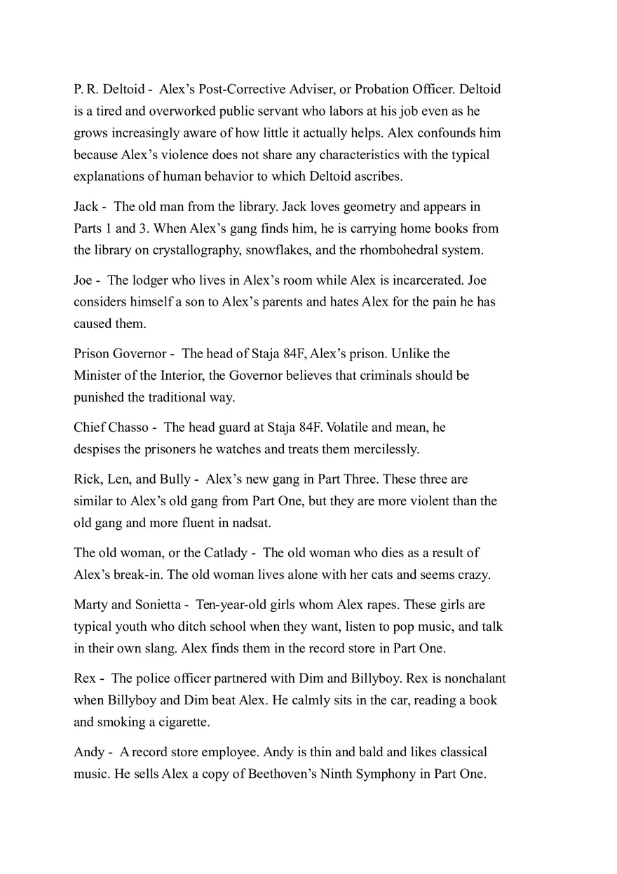 A Clockwork Orange - Book Summary - Page 3