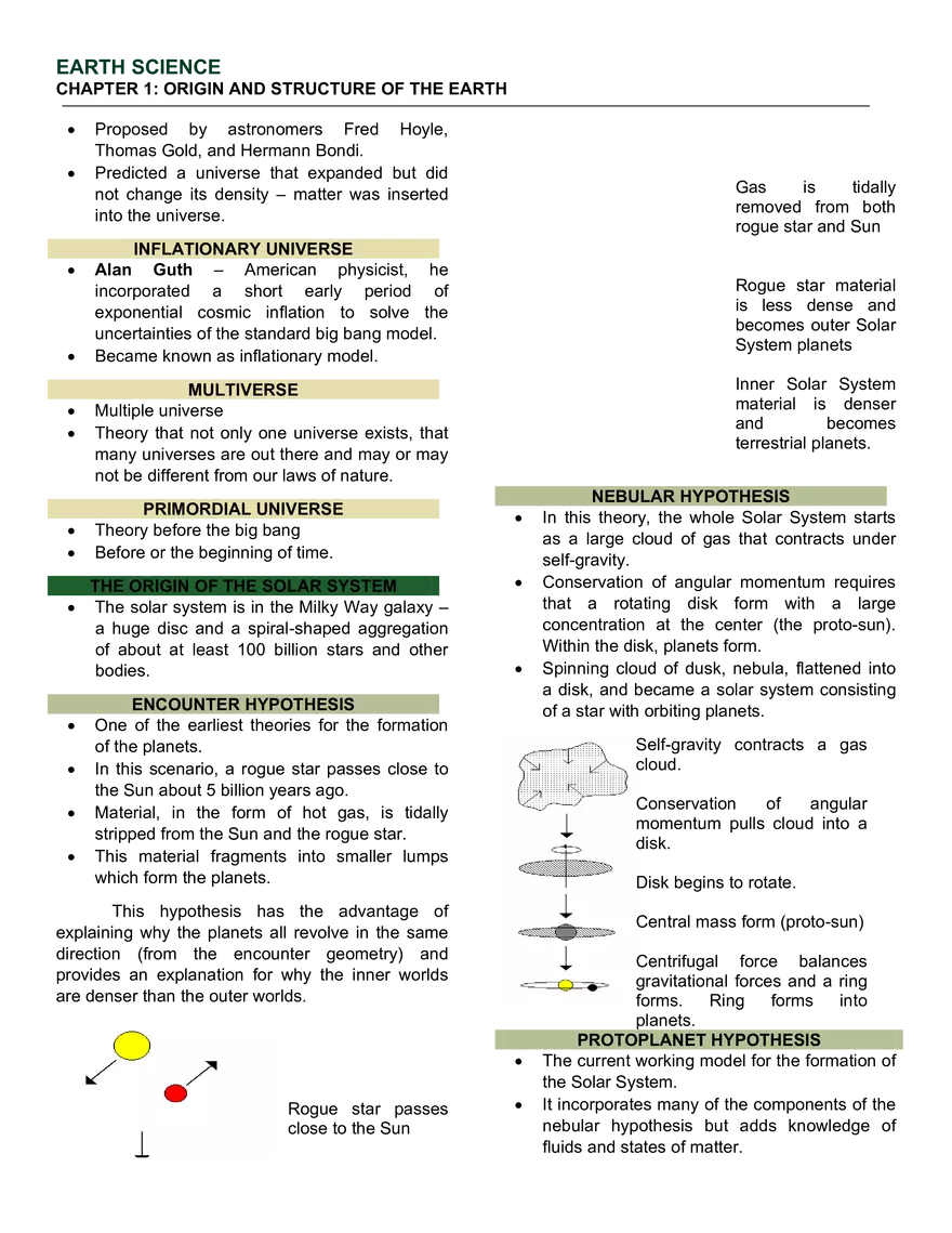 Origin & Structure of the Earth - Page 2
